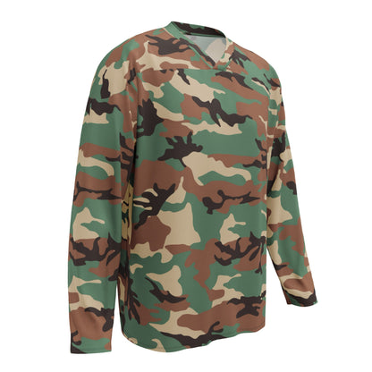 Syrian ERDL Leaf Woodland CAMO hockey fan jersey - Hockey Jerseys