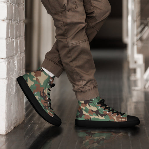 ERDL Leaf Syrian Woodland CAMO Mens High-Top Canvas Shoes - 5