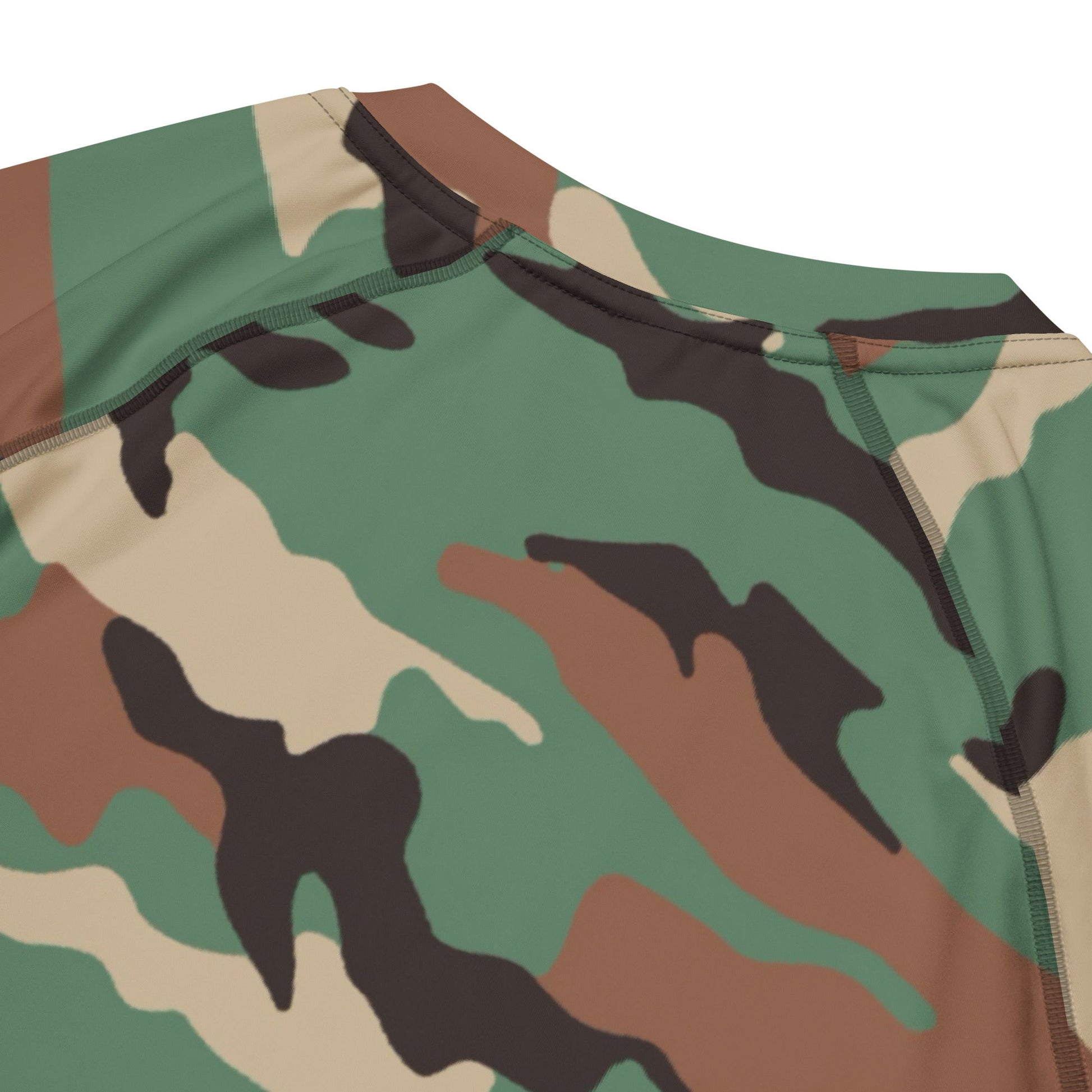 Syrian ERDL Leaf Woodland CAMO Mens Short-Sleeve Rash Guard - Short-sleeve Guards