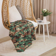 ERDL Leaf Syrian Woodland CAMO Sherpa Blanket