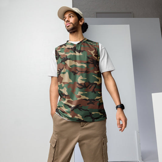Syrian ERDL Leaf Woodland CAMO unisex basketball jersey - 2XS - Basketball Jerseys
