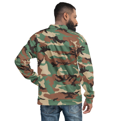 Syrian ERDL Leaf Woodland CAMO Unisex Bomber Jacket - Jackets