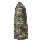 ERDL Leaf Syrian Woodland CAMO Unisex Short-Sleeve Button Shirt - Button-Up