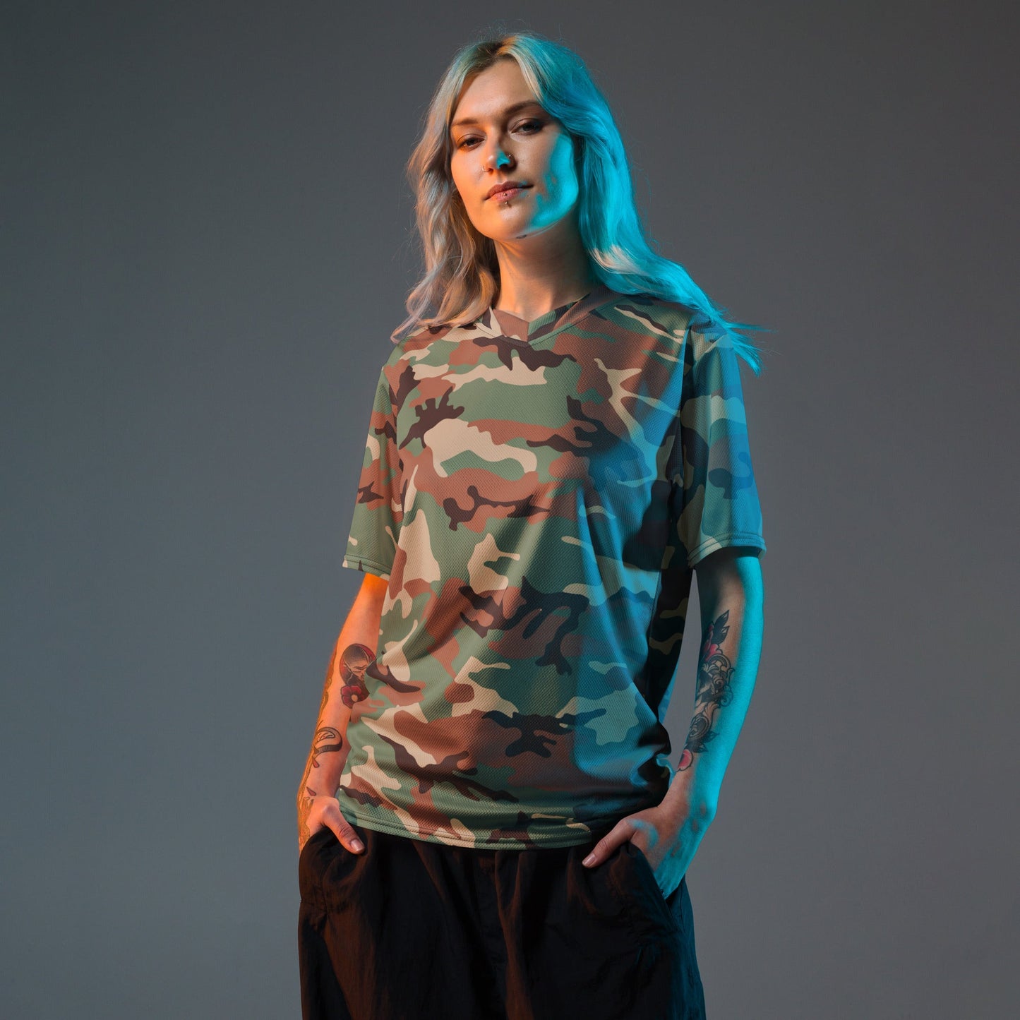 Syrian ERDL Leaf Woodland CAMO unisex sports jersey - Sports Jerseys