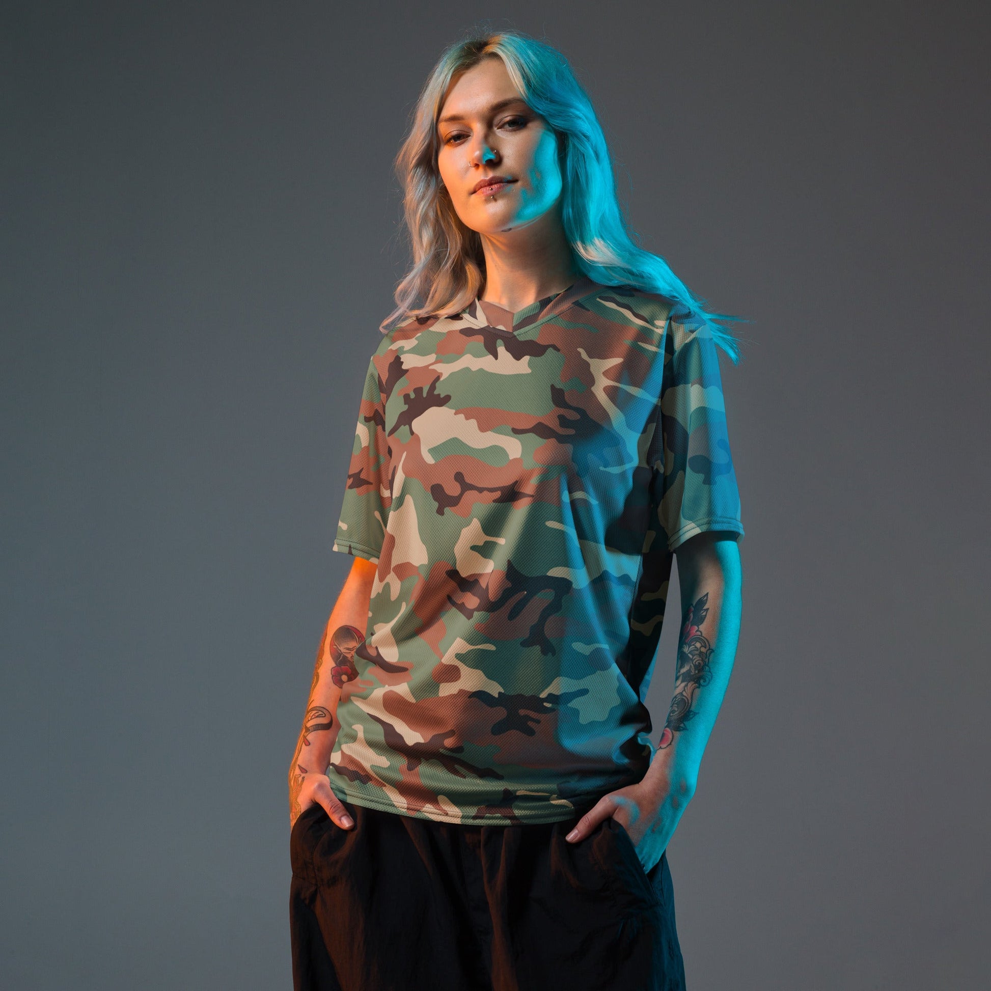 Syrian ERDL Leaf Woodland CAMO unisex sports jersey - Sports Jerseys