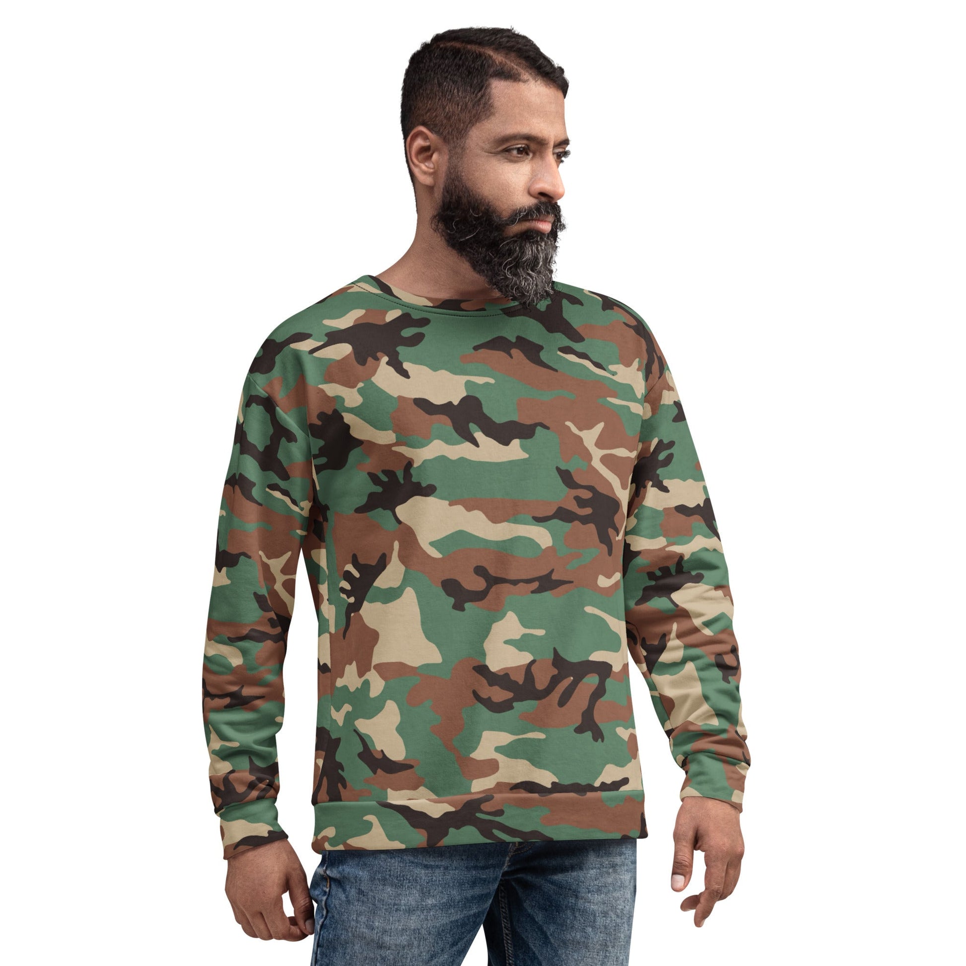 Syrian ERDL Leaf Woodland CAMO Unisex Sweatshirt - Sweatshirts