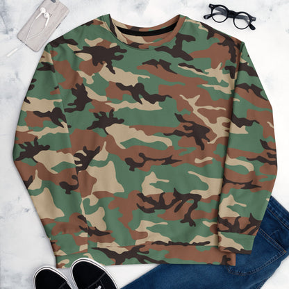 Syrian ERDL Leaf Woodland CAMO Unisex Sweatshirt - Sweatshirts