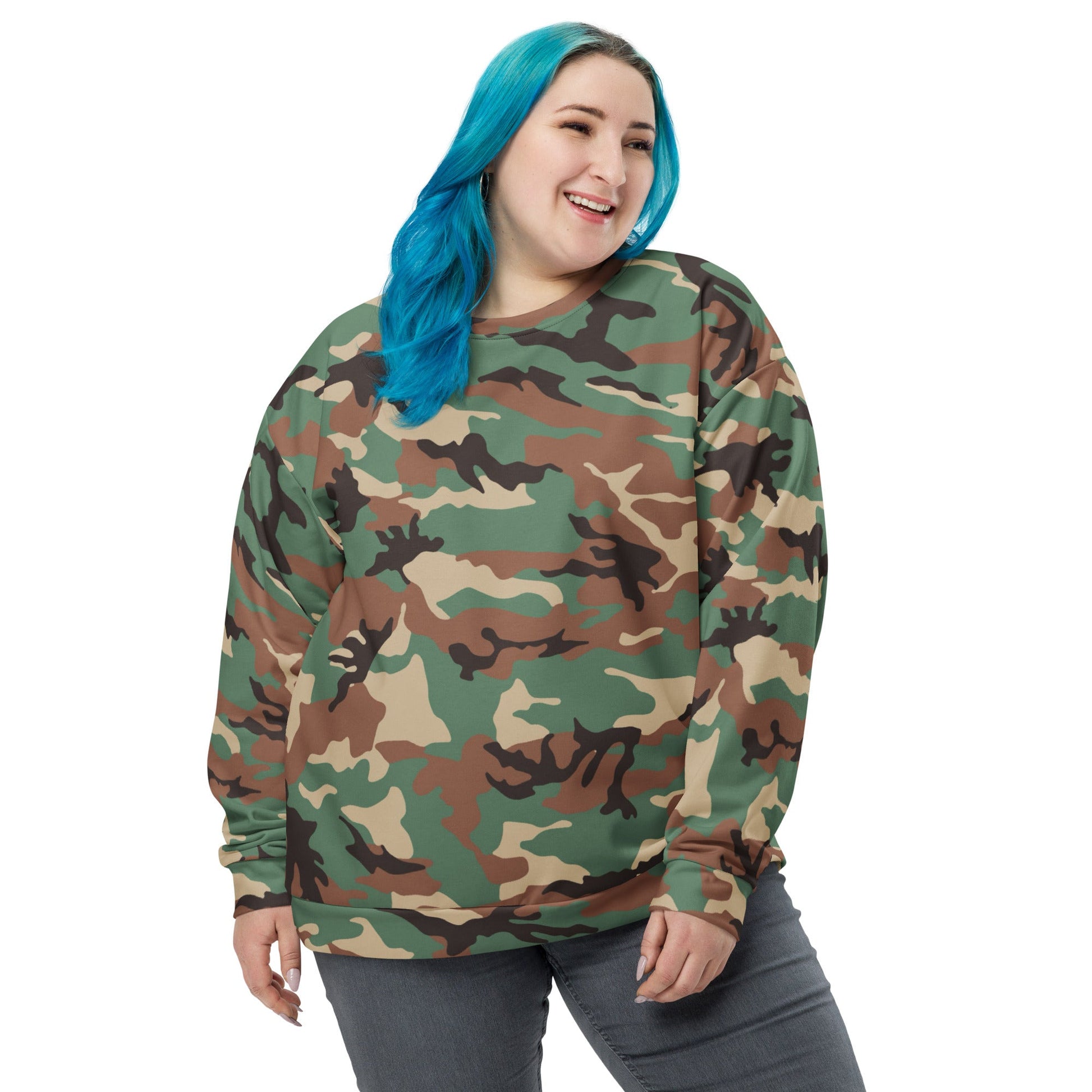 Syrian ERDL Leaf Woodland CAMO Unisex Sweatshirt - Sweatshirts