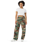 ERDL Leaf Syrian Woodland CAMO Unisex Wide-Leg Leisure Pants