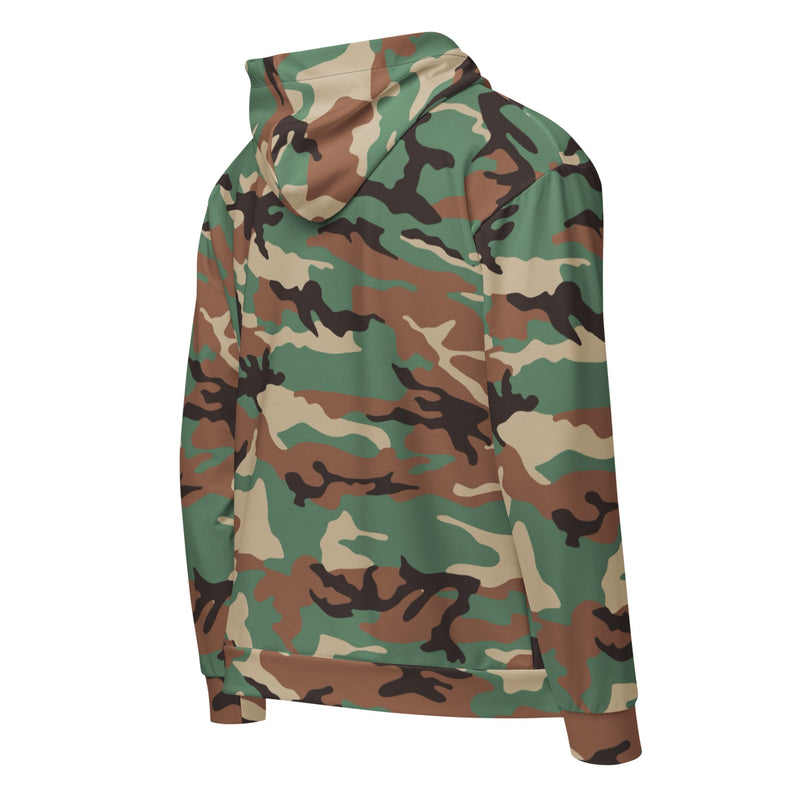 ERDL Leaf Syrian Woodland CAMO Unisex Zip Hoodie
