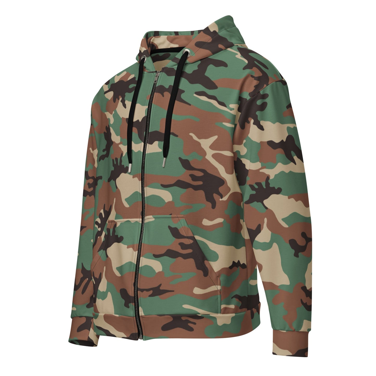 Syrian ERDL Leaf Woodland CAMO Unisex zip hoodie - Zip Hoodies