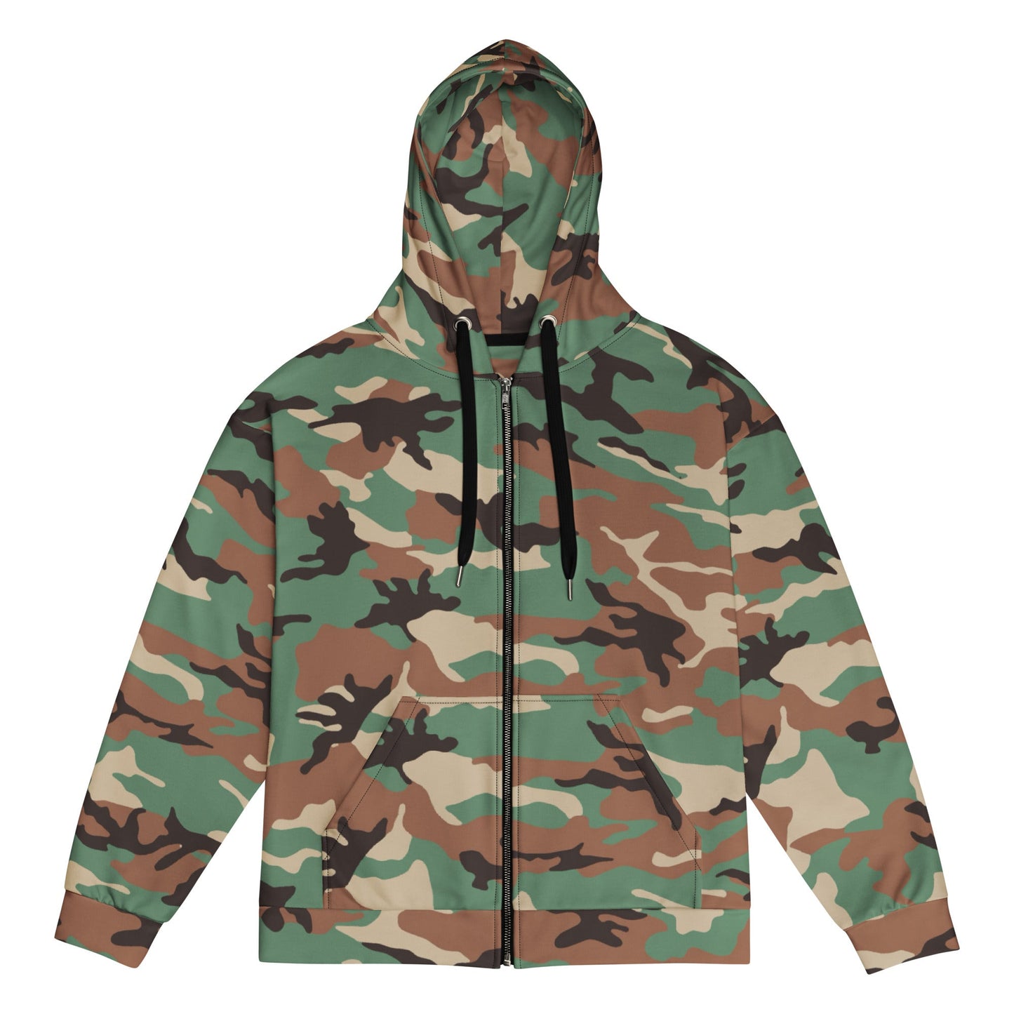 Syrian ERDL Leaf Woodland CAMO Unisex zip hoodie - 2XS - Zip Hoodies