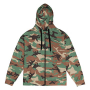 ERDL Leaf Syrian Woodland CAMO Unisex Zip Hoodie - 2XS