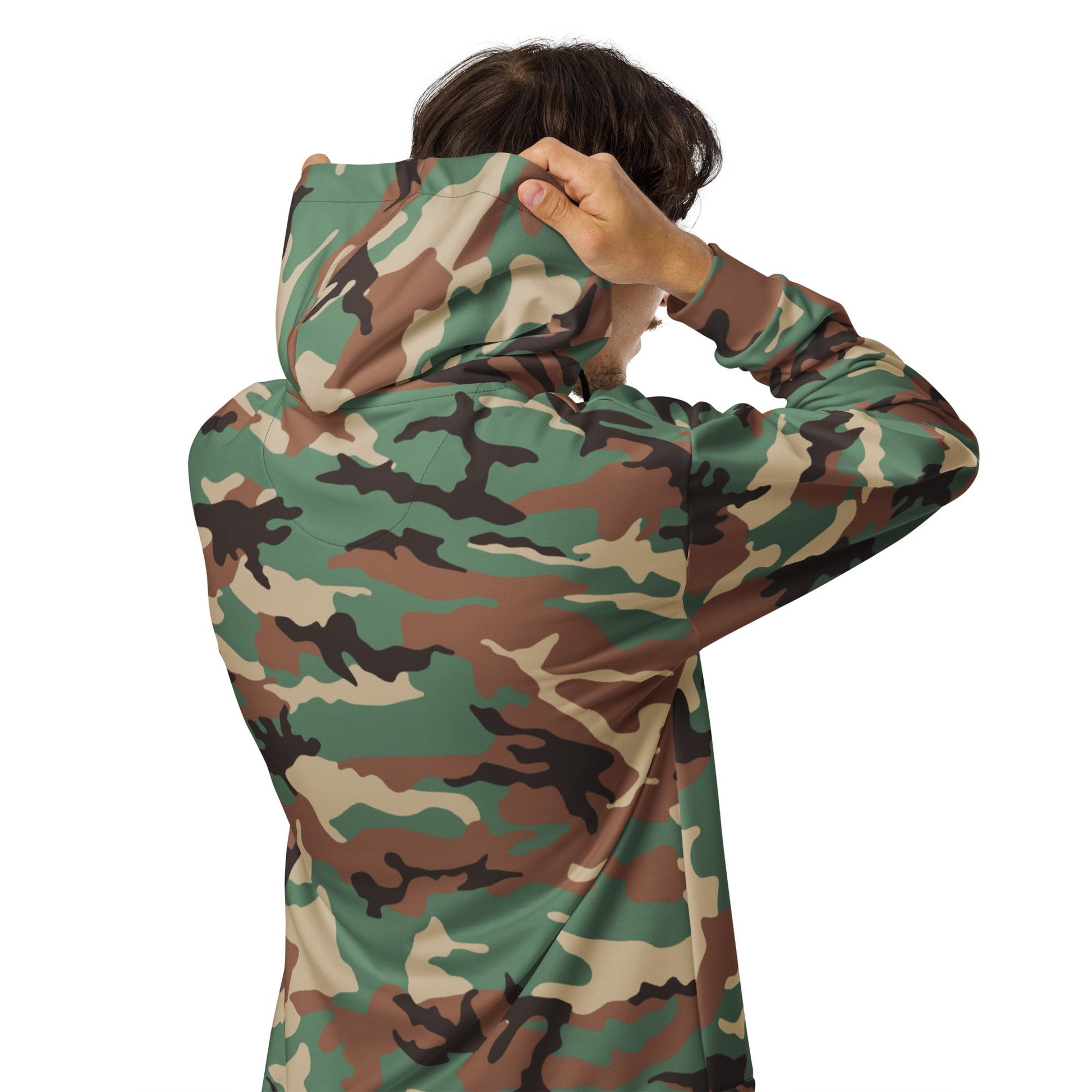 Syrian ERDL Leaf Woodland CAMO Unisex zip hoodie - Zip Hoodies