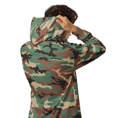 Syrian ERDL Leaf Woodland CAMO Unisex zip hoodie - Zip Hoodies