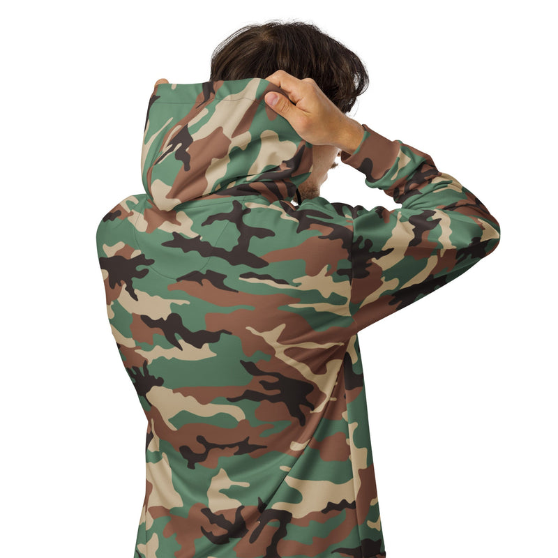 ERDL Leaf Syrian Woodland CAMO Unisex Zip Hoodie