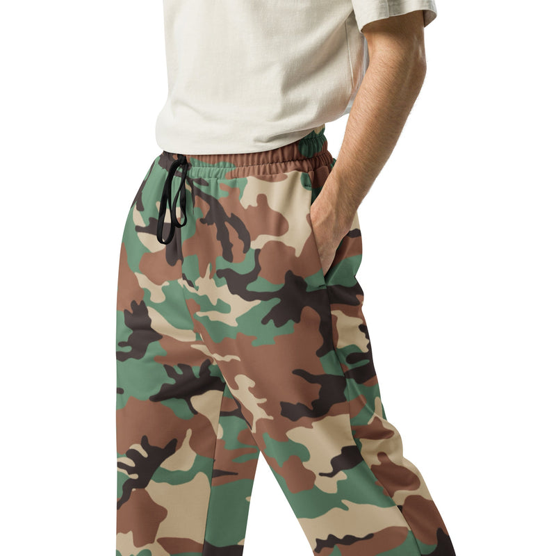 ERDL Leaf Syrian Woodland CAMO Unisex Wide-Leg Joggers