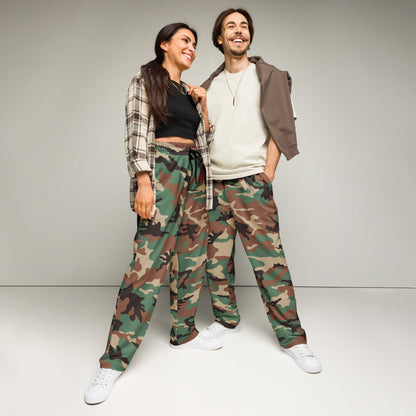 Syrian ERDL Leaf Woodland CAMO Wide-leg joggers - 2XS - Joggers