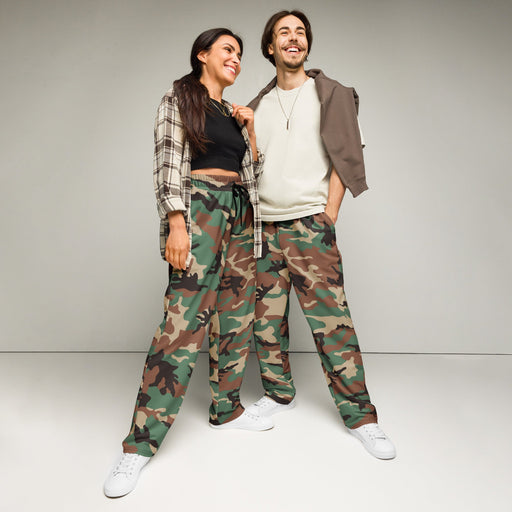 ERDL Leaf Syrian Woodland CAMO Unisex Wide-Leg Joggers - 2XS