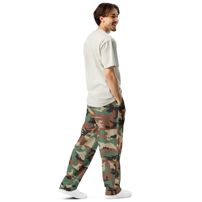 ERDL Leaf Syrian Woodland CAMO Unisex Wide-Leg Joggers