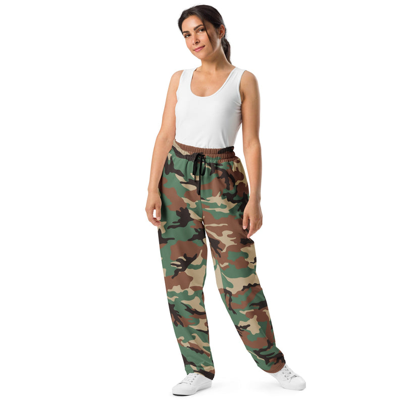 ERDL Leaf Syrian Woodland CAMO Unisex Wide-Leg Joggers