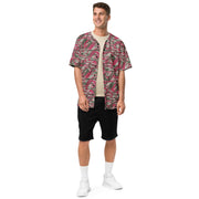 Lizard Red Syrian CAMO Unisex Baseball Jersey