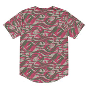 Lizard Red Syrian CAMO Unisex Baseball Jersey