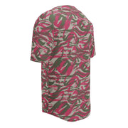 Lizard Red Syrian CAMO Unisex Baseball Jersey