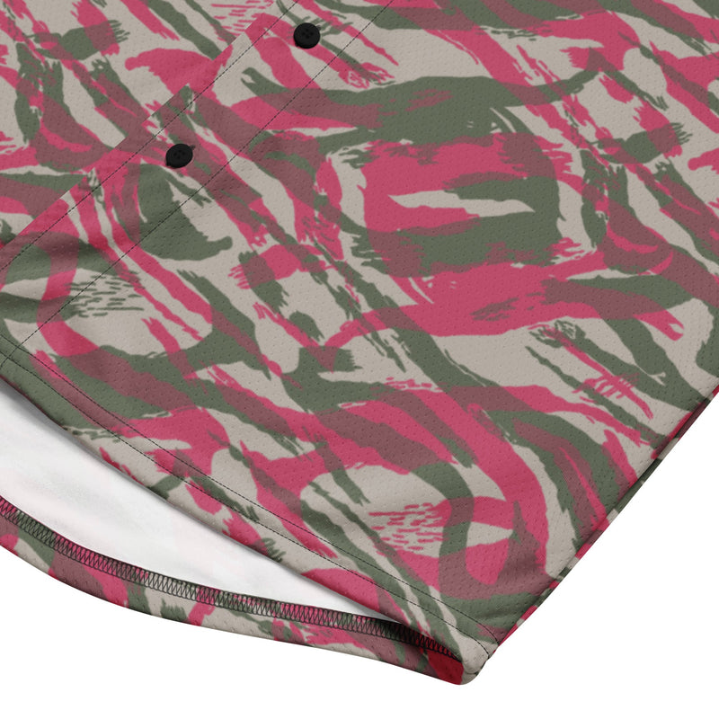 Lizard Red Syrian CAMO Unisex Baseball Jersey