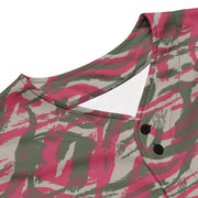 Lizard Red Syrian CAMO Unisex Baseball Jersey