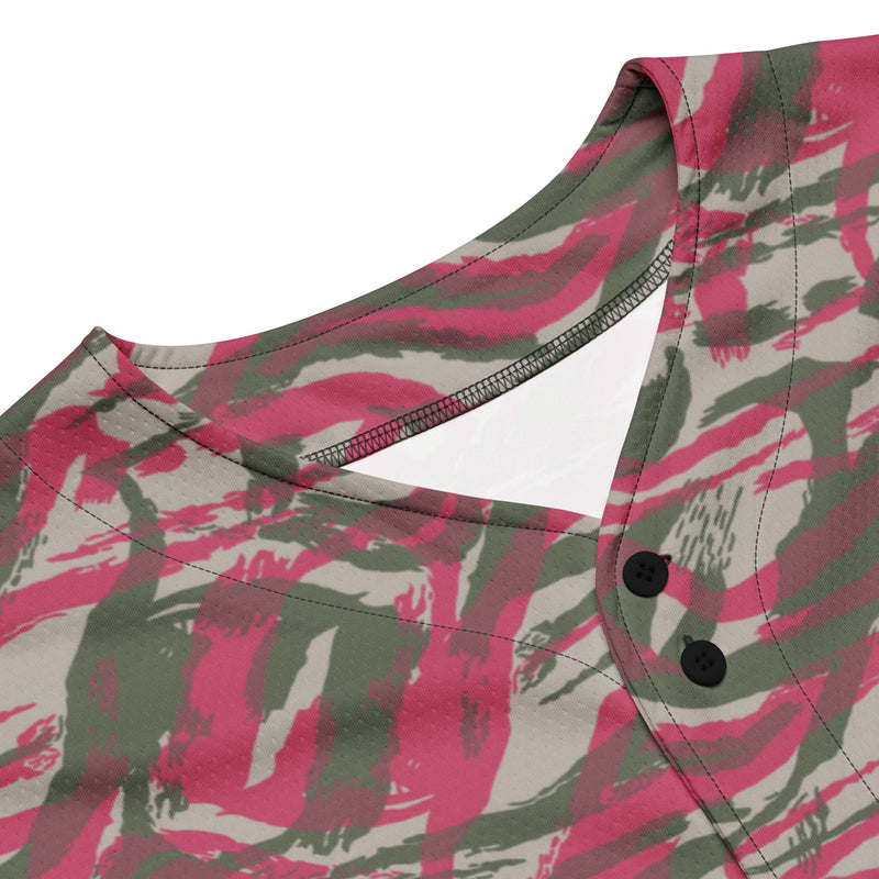 Lizard Red Syrian CAMO Unisex Baseball Jersey