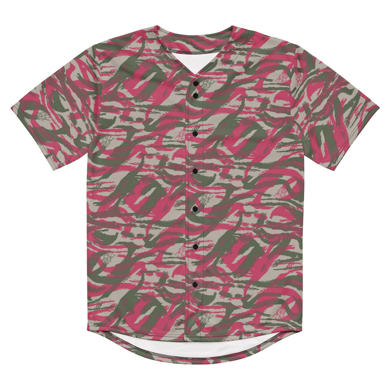 Lizard Red Syrian CAMO Unisex Baseball Jersey