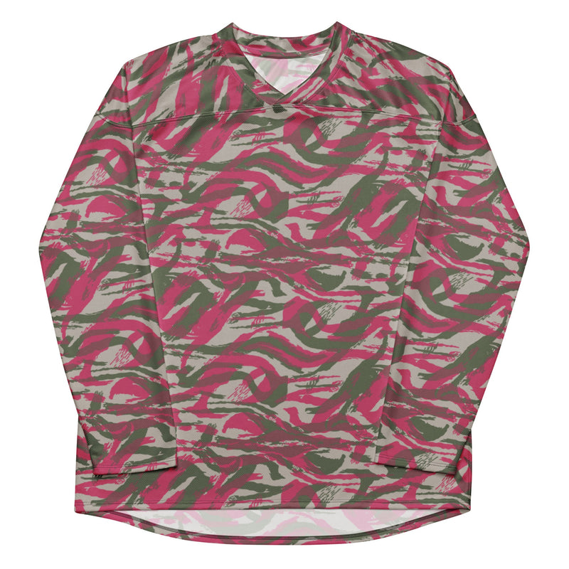 Lizard Red Syrian CAMO Unisex Hockey Fan Jersey