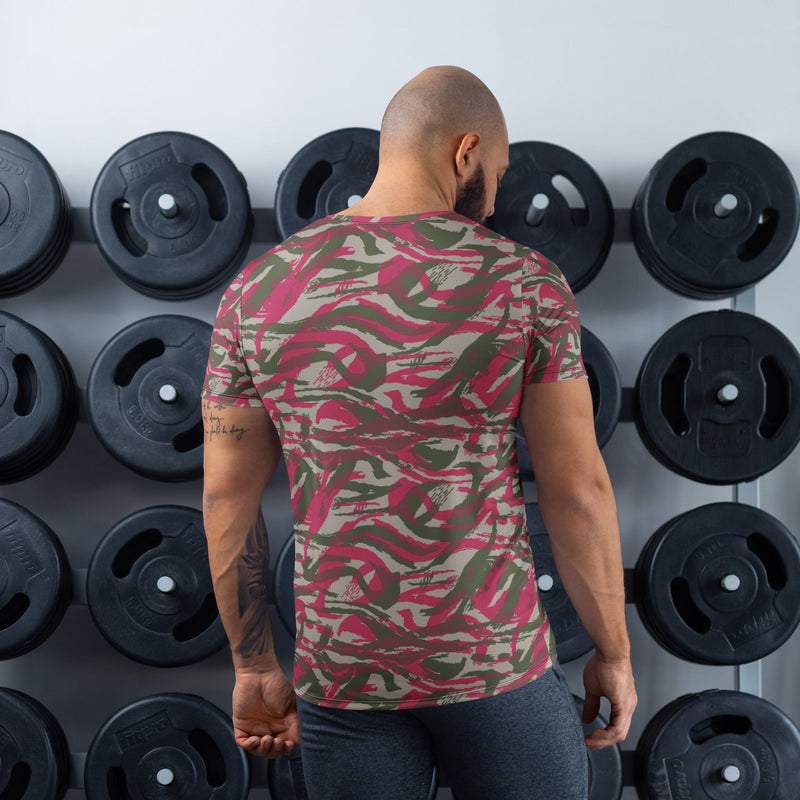 Lizard Red Syrian CAMO Mens Athletic T-Shirt - Shirt