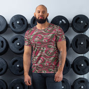 Lizard Red Syrian CAMO Mens Athletic T-Shirt - XS - Shirt