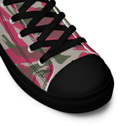 Lizard Red Syrian CAMO Mens High-Top Canvas Shoes