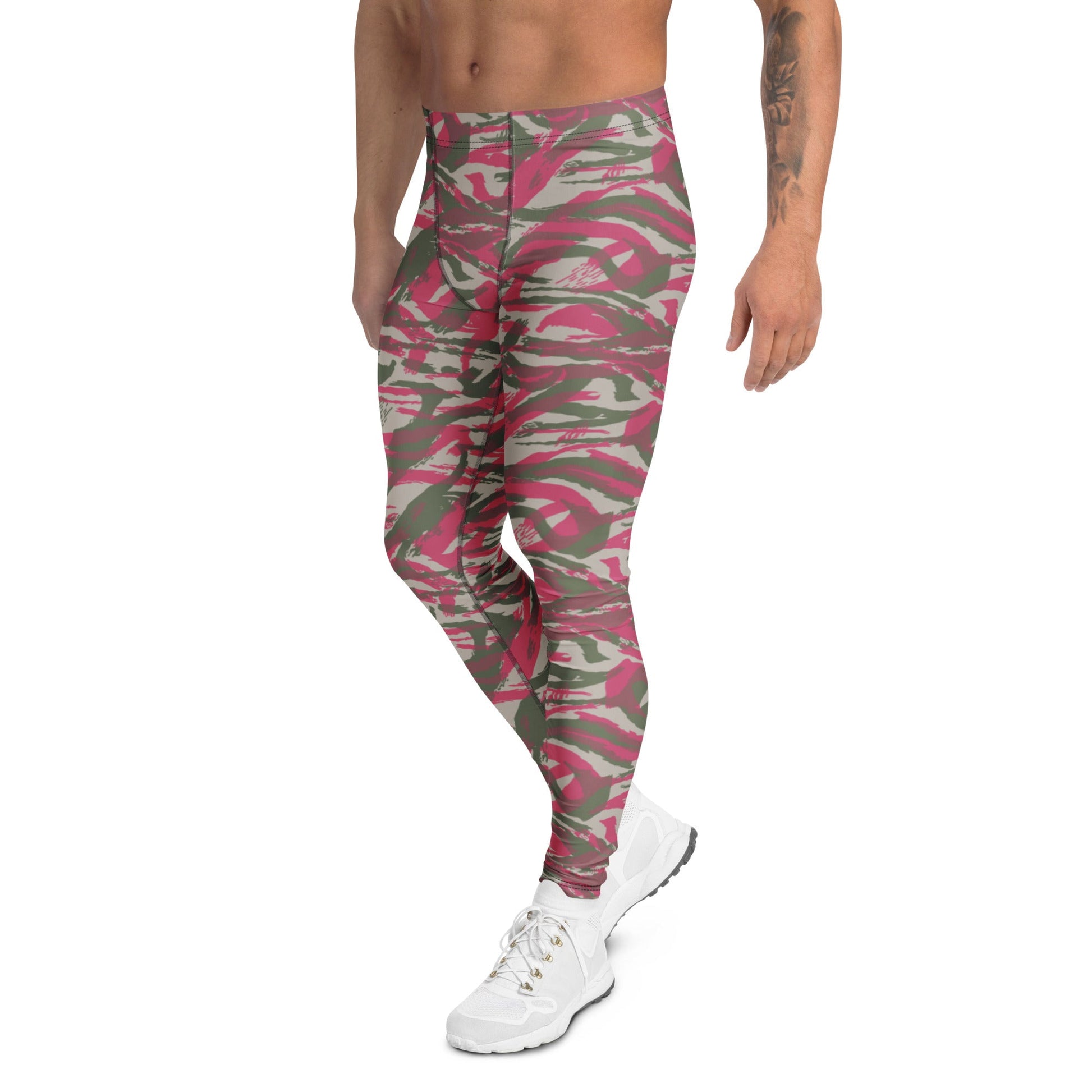 Syrian Lizard Red CAMO Mens Leggings