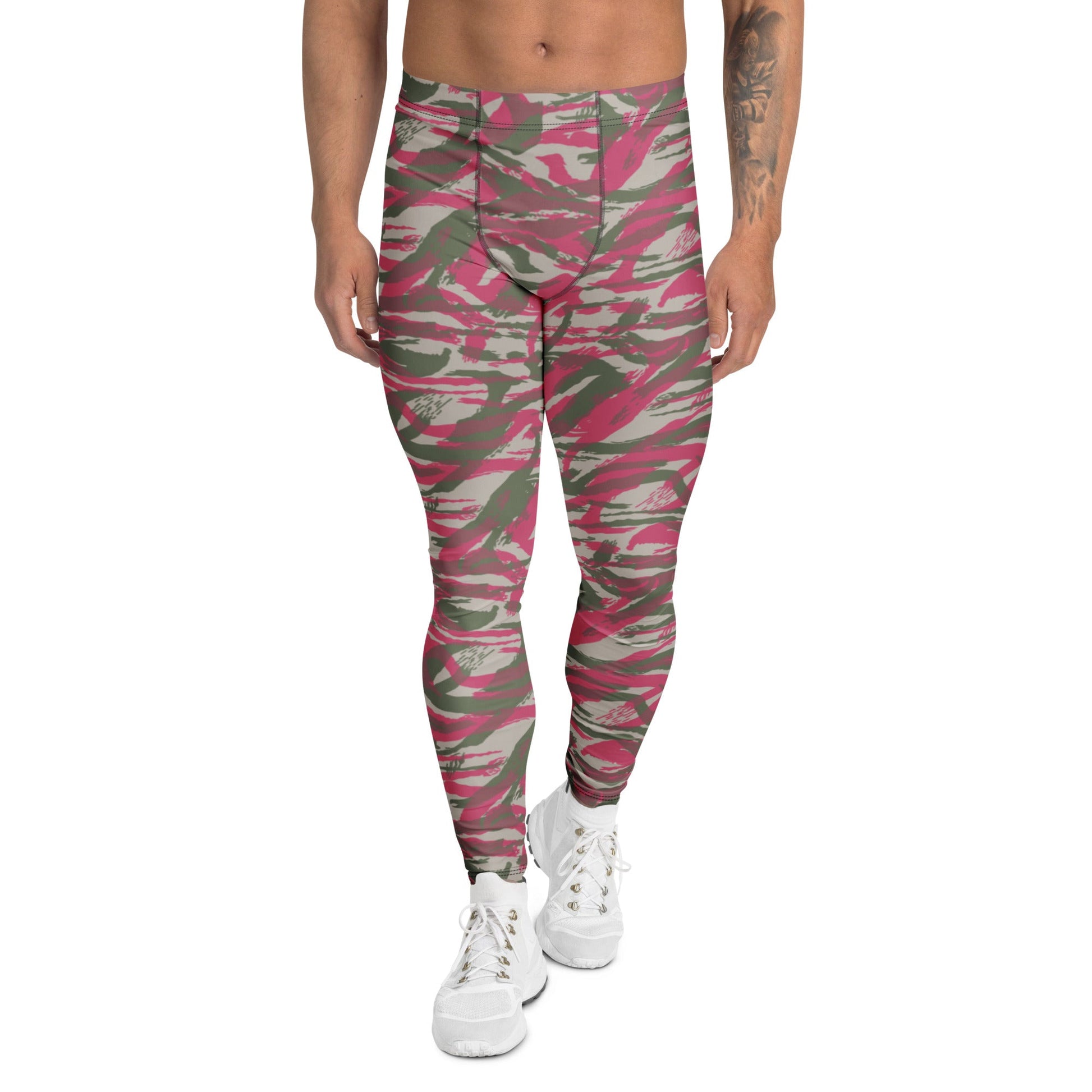 Syrian Lizard Red CAMO Mens Leggings - XS