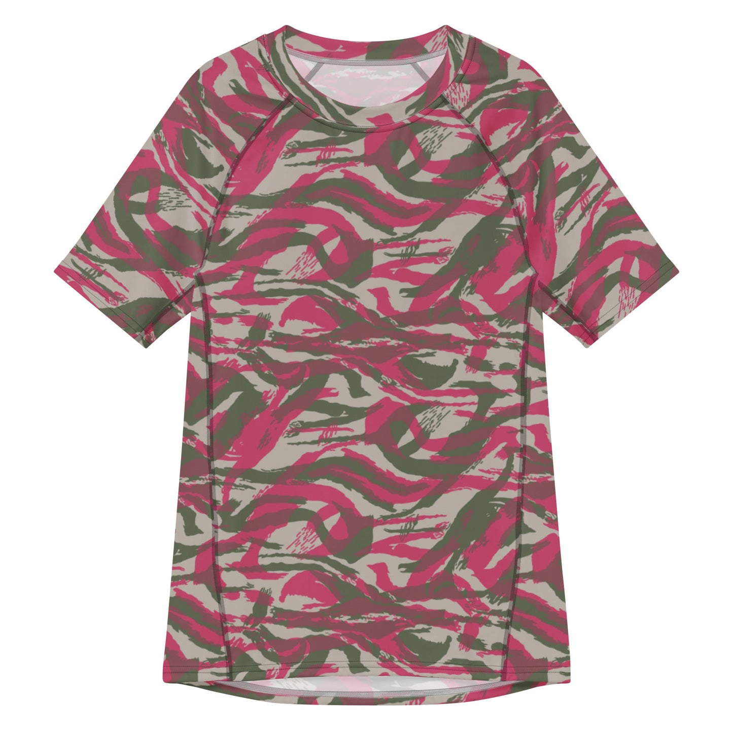 Syrian Lizard Red CAMO Mens Short-Sleeve Rash Guard - 2XS - Short-sleeve Guards