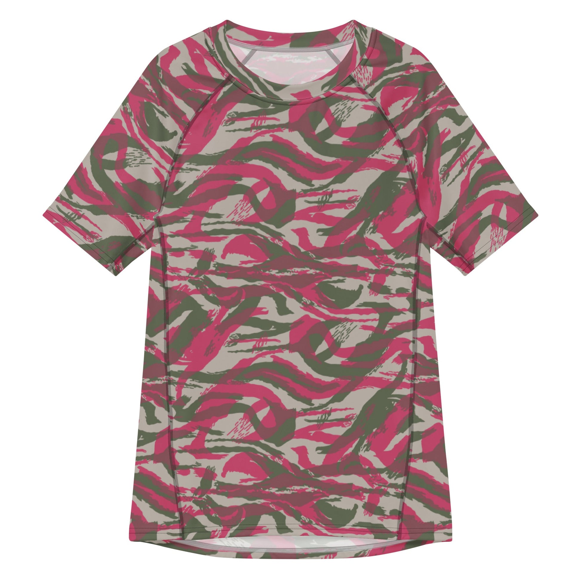 Syrian Lizard Red CAMO Mens Short-Sleeve Rash Guard - 2XS - Short-sleeve Guards