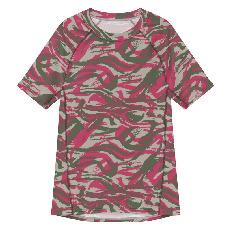 Lizard Red Syrian CAMO Mens Short-Sleeve Rash Guard - 2XS - SS
