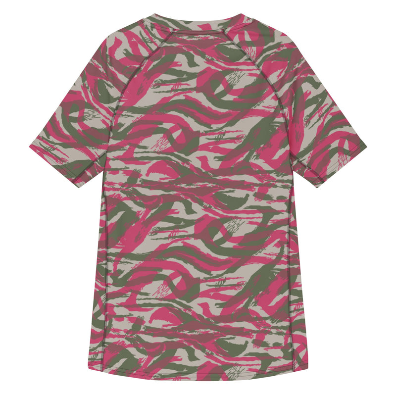 Lizard Red Syrian CAMO Mens Short-Sleeve Rash Guard - SS