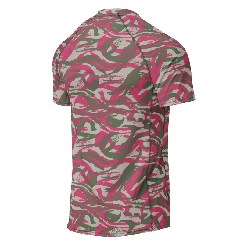Lizard Red Syrian CAMO Mens Short-Sleeve Rash Guard - SS
