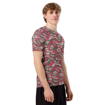 Syrian Lizard Red CAMO Mens Short-Sleeve Rash Guard - Short-sleeve Guards