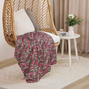 Lizard Red Syrian CAMO Sherpa Blanket