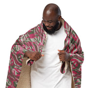 Lizard Red Syrian CAMO Sherpa Blanket