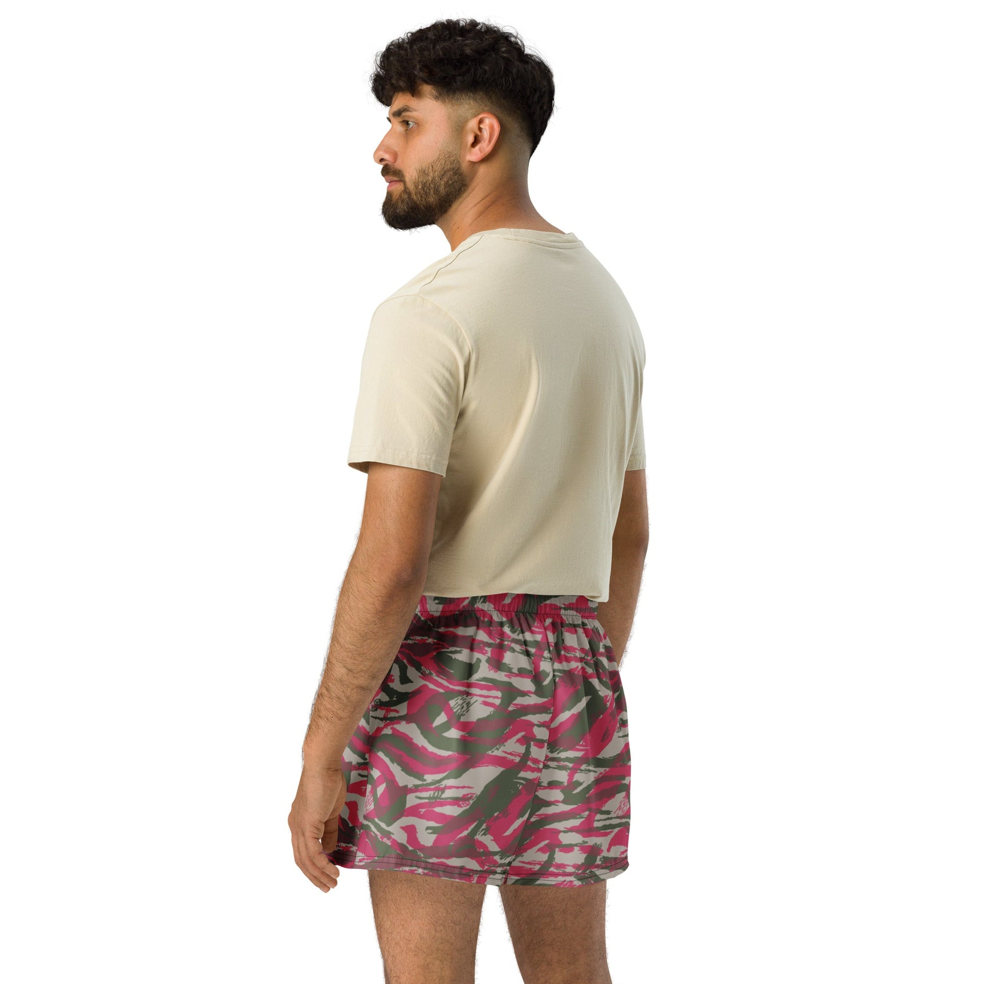 Syrian Lizard Red CAMO Unisex Athletic Shorts