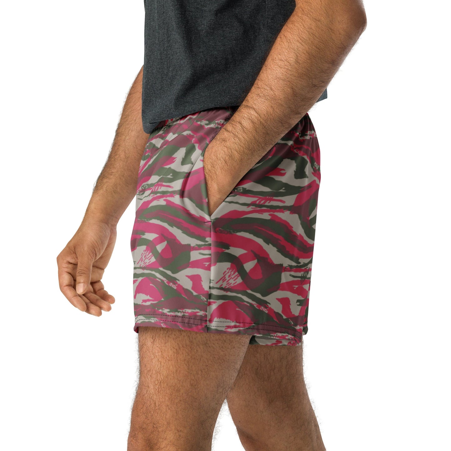 Syrian Lizard Red CAMO Unisex Athletic Shorts - XS