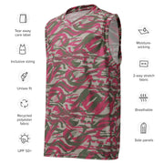 Lizard Red Syrian CAMO Unisex Basketball Jersey