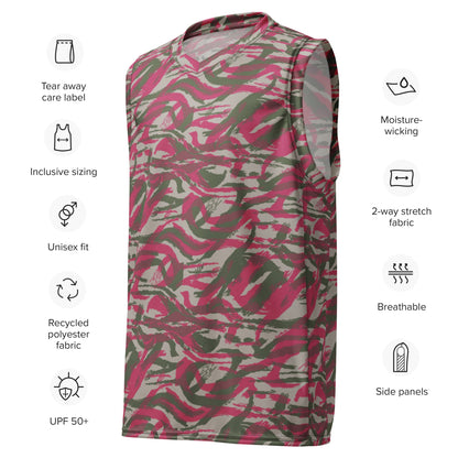 Syrian Lizard Red CAMO unisex basketball jersey - Basketball Jerseys